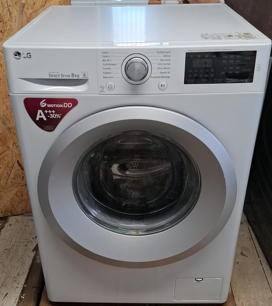 Lave linge LG, Electroménager, Lave-linge, Utilisé, Chargeur frontal, 8 à 10 kg, 1200 à 1600 tours, Enlèvement