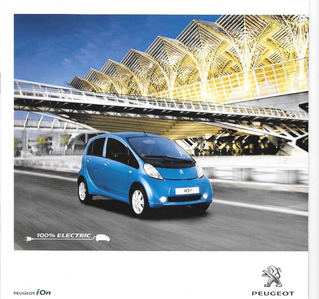 PEUGEOT iON  2011, Livres, Autos | Brochures & Magazines, Enlèvement ou Envoi, Comme neuf, Peugeot
