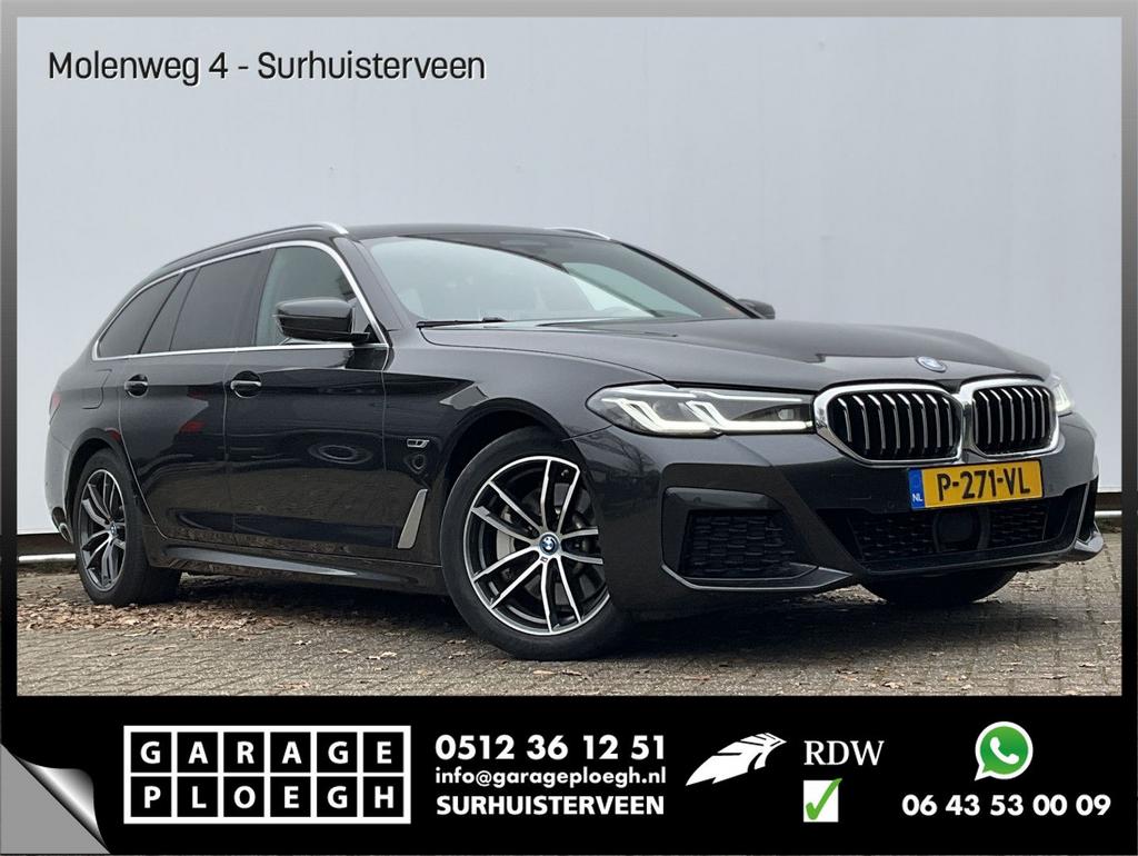 BMW 530 5-serie Touring 530e M-Sport Leer Memory Laser Adapt, Auto's, BMW, Automaat, 42 g/km, Navigatiesysteem, Bedrijf