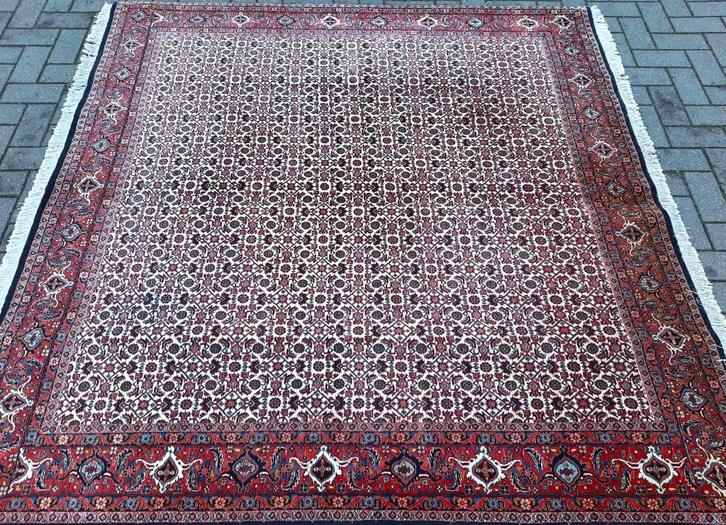 Fijn Perzische (Bidjar) tapijt-200X200-handgeknoopt Uit Iran, Huis en Inrichting, Stoffering | Tapijten en Vloerkleden, Zo goed als nieuw