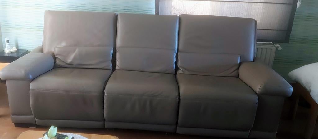 Lederen Relaxzetel, Ophalen, Rechte bank, Leer