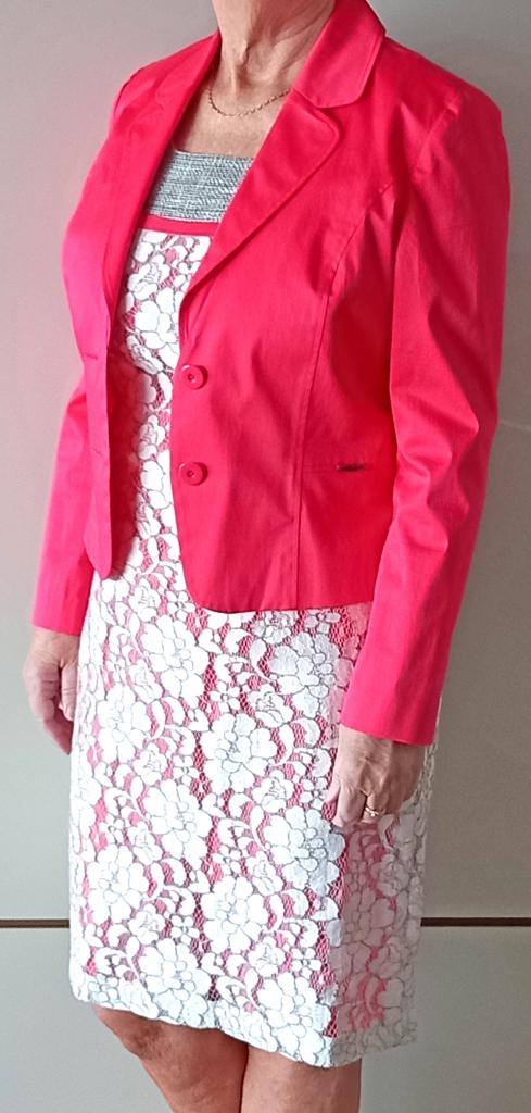 Stijlvol jurk-ensemble 'Marie Méro' maat 40, Taille 38/40 (M), Rose, Marie Méro, Comme neuf