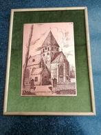 ets kerk Humelgem Steenokkerzeel, kader 32 x 42 cm, Enlèvement