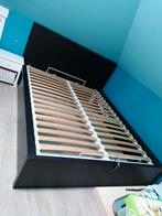 Zwart bed 160x200, Huis en Inrichting, Slaapkamer | Bedden, Ophalen, Zwart