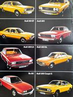 Programme Audi, brochure 1974, 80 GT, 100 Coupé, RO 80..., Envoi, Comme neuf, Audi
