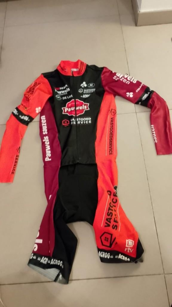 wielerpak Pauwels Sauzen  maat M jeugd (ong 10 jaar), Ophalen of Verzenden, XXS, Kinderen