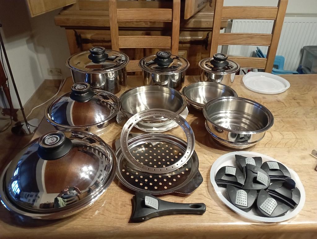 casseroles, Maison & Meubles, Neuf, Inox, Enlèvement, Plaque céramique