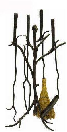 Haardstel, haardsets van smeedijzer, Maison & Meubles, Produits de nettoyage, Enlèvement ou Envoi