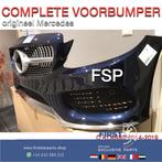 W205 C205 AMG LINE VOORBUMPER + DIAMOND GRIL ORIGINEEL Merce, Auto-onderdelen, Gebruikt, -, Voor, Ophalen of Verzenden