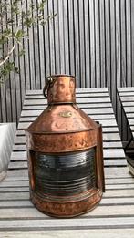 Antieke koperen scheepslamp Glasgow, Verzamelen, Scheepvaart, Ophalen, Zo goed als nieuw