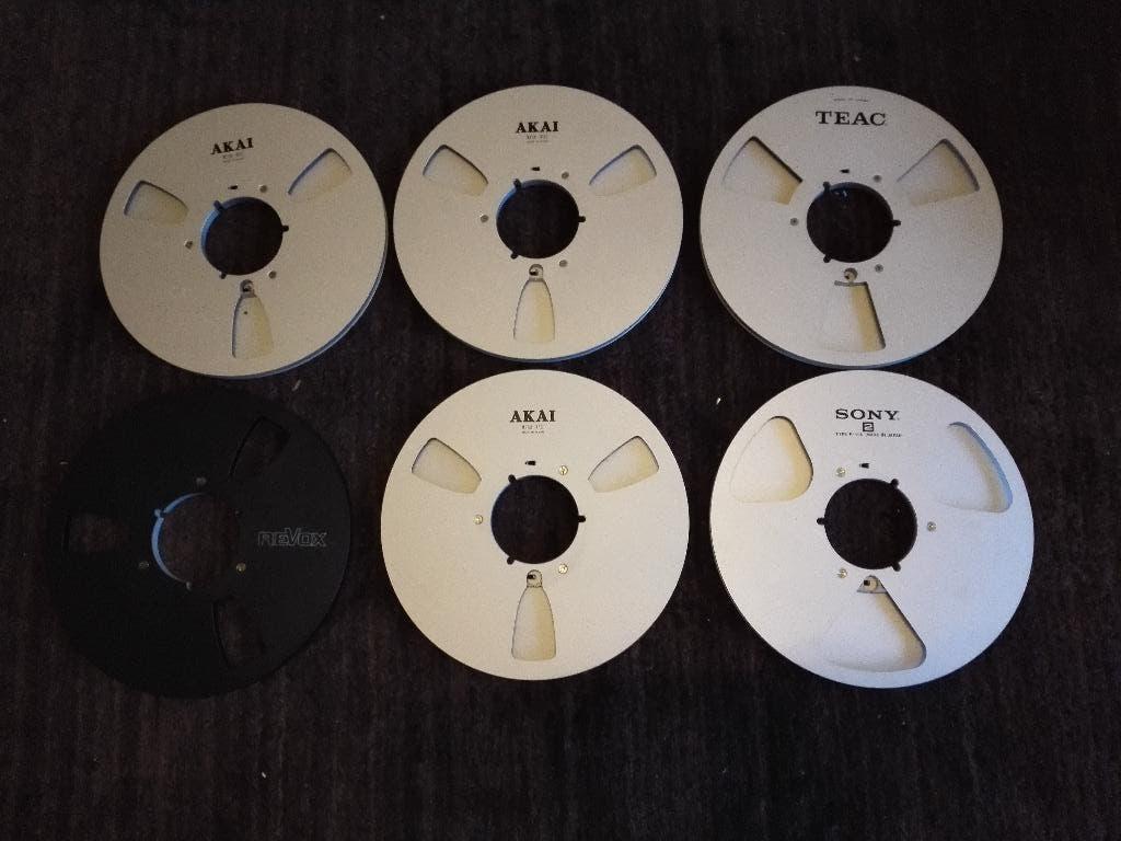 AKAI,REVOX,SONY,TEAC lege metal 26 cm spoelen, Audio, Tv en Foto, Ophalen, Bandrecorder