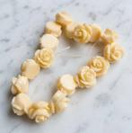 lot kralen crème roosjes 12mm +-17, Hobby & Loisirs créatifs, Enlèvement ou Envoi, Neuf, Perle