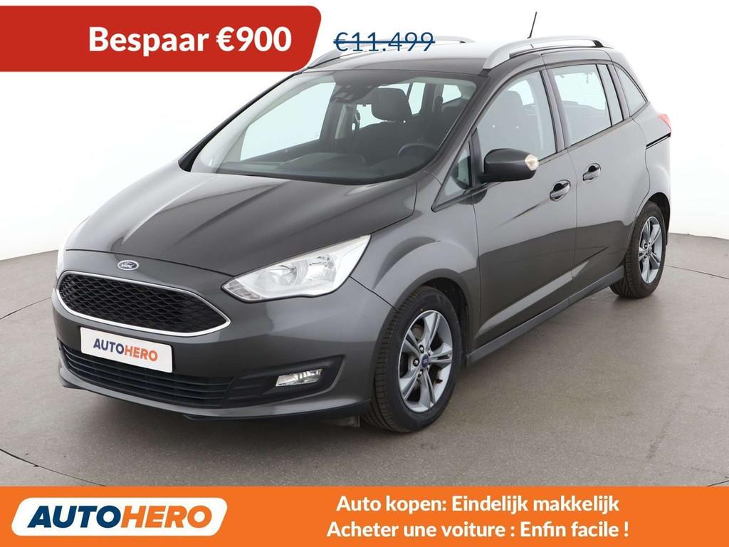 Ford Grand C-Max 1.0 EcoBoost Cool&Connect (bj 2018), Auto's, Ford, Voorwielaandrijving, Stof, Gebruikt, 5 deurs