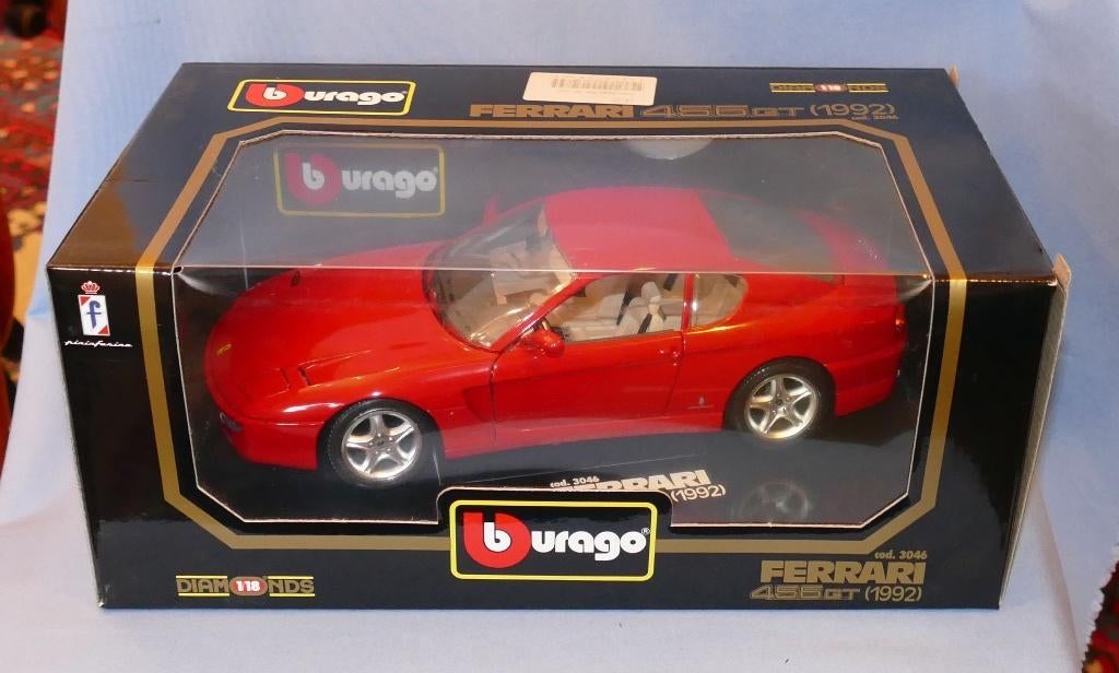 Stockverkoop Bburago 1/18 : Ferrari 456 GT, Hobby en Vrije tijd, Verzenden, Nieuw, Auto, Burago