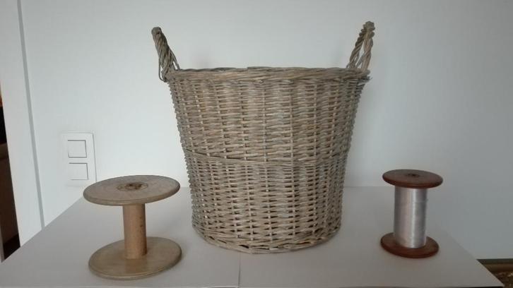 Houten draadspoelen - antiek, Hobby en Vrije tijd, Borduren en Borduurmachines, Gebruikt, Onderdeel of Accessoires, Handborduren