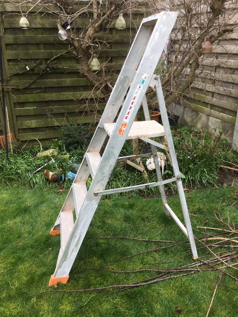 Trapladder Petry 4 treden, Ophalen