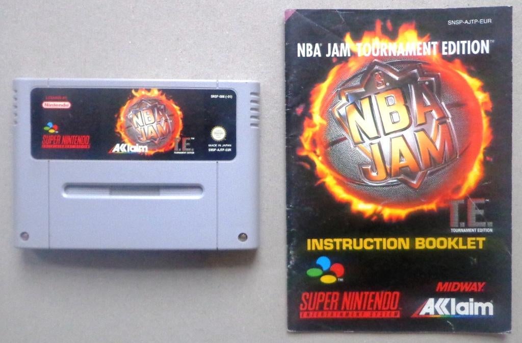 NBA Jam Tournament Edition voor de Super Nintendo + boekje, Consoles de jeu & Jeux vidéo, Jeux | Nintendo Super NES, Enlèvement ou Envoi
