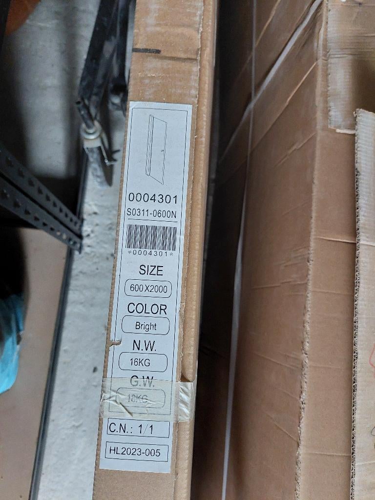 Zircon Douchedeur 55cm, Ophalen, Nieuw, Glas, Douche