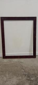 Cadre vide ancien XIXe Acajou filets dorés–59x71,5, c53, Enlèvement, Utilisé