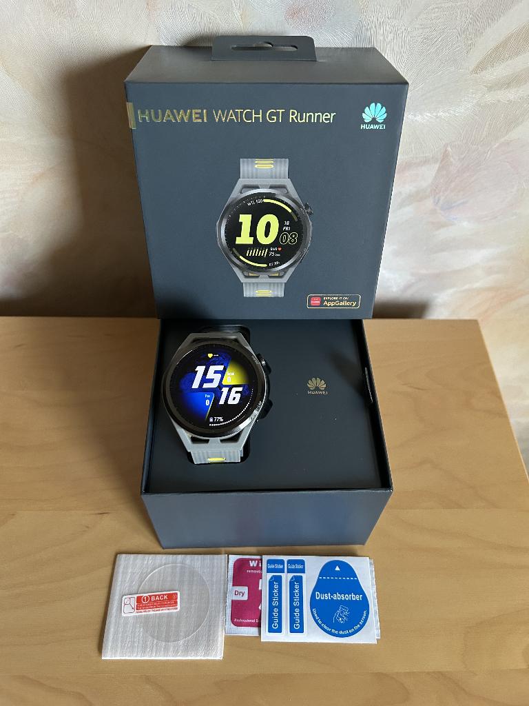 Montre Huawei Watch GT Runner, Bijoux, Sacs & Beauté, Montres connectées, Comme neuf, Android, Gris, Distance, GPS, Battement de coeur