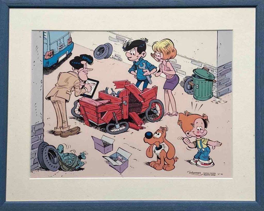 5 ingekaderde genummerde tekeningen/prenten-beperkte oplage, Ophalen