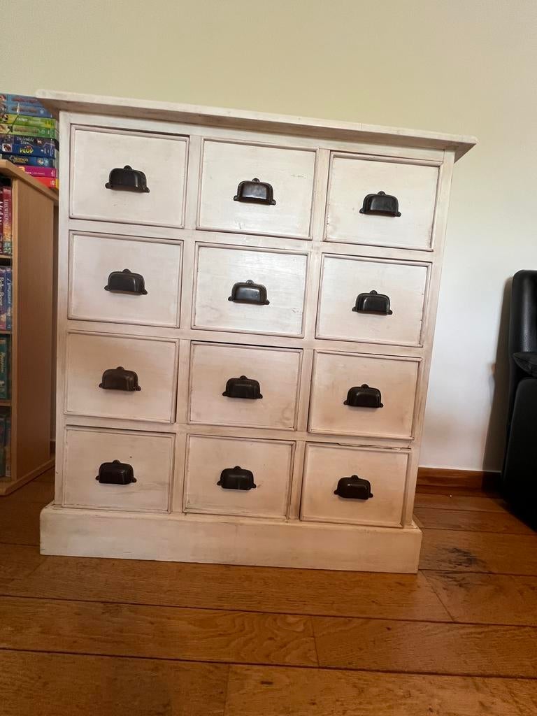 Witte ladenkast, Huis en Inrichting, Kasten | Ladekasten, Ophalen, Gebruikt, 100 tot 150 cm, 50 tot 100 cm