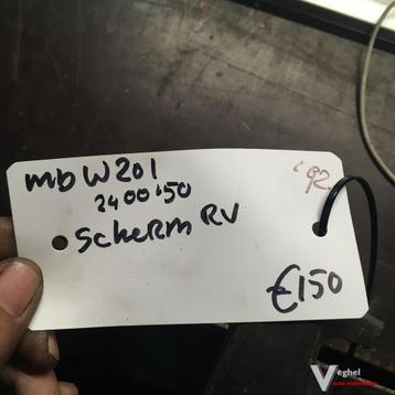 Mercedes W201 1992 Wagennr 2400150   Voorscherm Rechtsvoor beschikbaar voor biedingen
