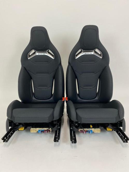 Mercedes Benz C-Klasse AMG Zwart Leder Met Wit Stiksel, Auto-onderdelen, Interieur en Bekleding, Mercedes-Benz, Nieuw, Ophalen of Verzenden
