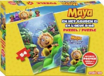 nouveau, Maya l'abeille : autocollant de puzzle et boîte à l