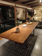 Teakentafel, Jardin & Terrasse, Tables de jardin, Enlèvement, Comme neuf, Rectangulaire, Bois de teck