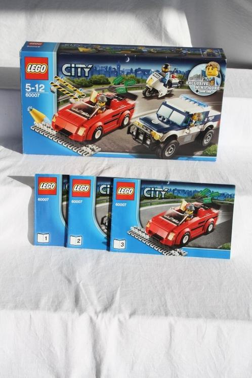 Lego City Set 60007 Snelle achtervolging uit 2013 compleet, Kinderen en Baby's, Speelgoed | Educatief en Creatief, Zo goed als nieuw