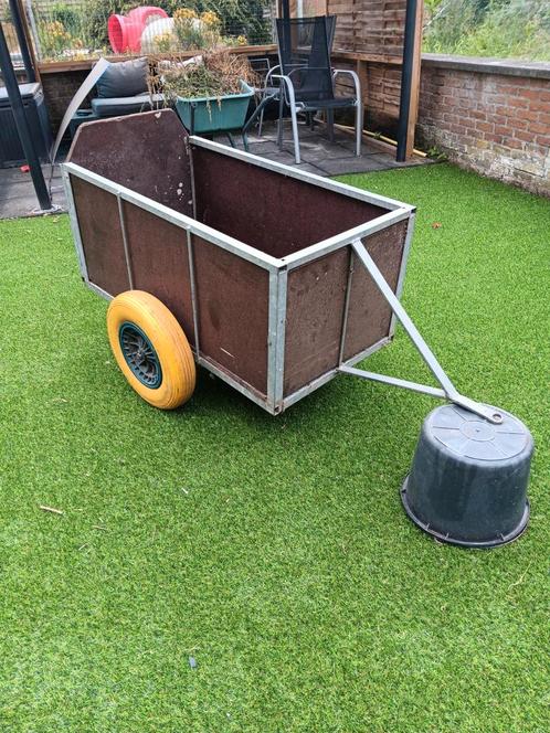 Gegalvaniseerde vaste kar, prijs 150€, Tuin en Terras, Zitmaaiers, Zo goed als nieuw, Ophalen