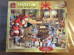 Puzzel King 1000 stukjes Santa's workshop, Ophalen of Verzenden, 500 t/m 1500 stukjes, Gebruikt, Legpuzzel