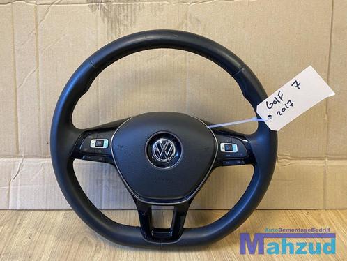 VW GOLF 7 POLO TIGUAN CADDY Leer stuurwiel stuur met airbag, Auto-onderdelen, Besturing, Volkswagen, Gebruikt, Ophalen of Verzenden