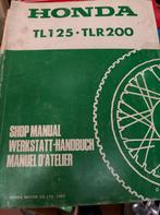 Workshopmanual Honda TL125, TLR200 1983-, Motoren, Ophalen of Verzenden, Honda