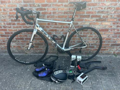 Zannata Z82, Sidi fietsschoenen, Polar V650, ..., Fietsen en Brommers, Fietsen | Racefietsen, Zo goed als nieuw, Heren, Carbon