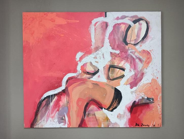 seeing double, Antiek en Kunst, Kunst | Schilderijen | Modern, Ophalen of Verzenden