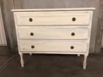 Meuble peint en blanc avec 3 tiroirs, Enlèvement