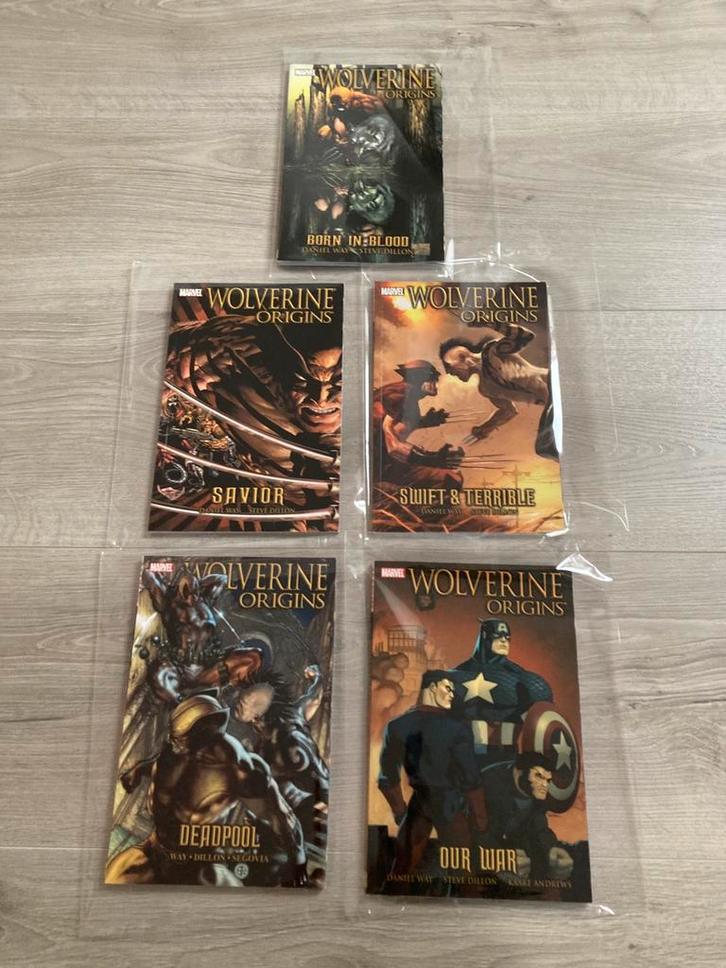 Wolverine Origins comic reeks (5x), Boeken, Strips | Comics, Zo goed als nieuw, Complete serie of reeks, Amerika, Verzenden