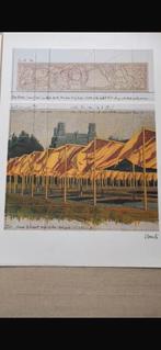 Lithografie Christo gesigneerd.  "The Gates...', Antiek en Kunst, Ophalen