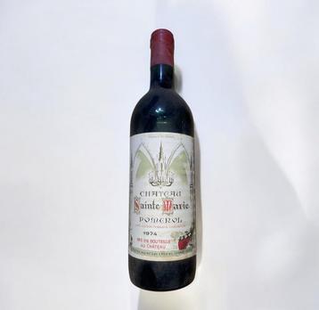 Château sainte Marie - POMEROL - 1974, Ophalen, Frankrijk, Nieuw, Rode wijn