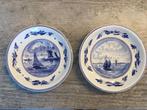 Delfts blauw bordjes zeilboten, Ophalen