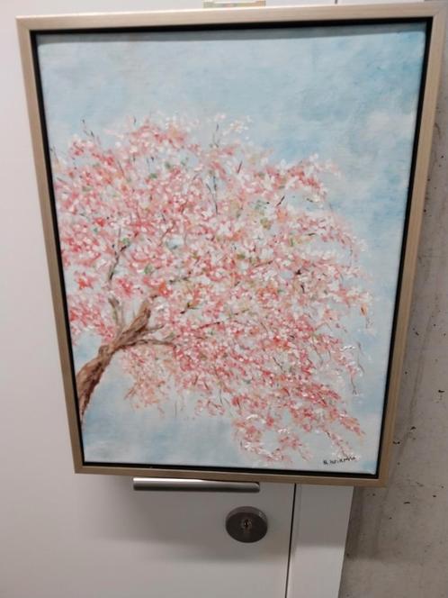 Spring is in the air. Olieverf op doek. Roland Heirman, Antiek en Kunst, Kunst | Schilderijen | Abstract, Ophalen of Verzenden