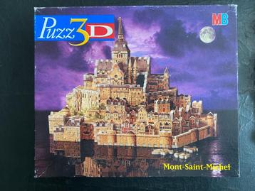Puzzle 3D MB : Mont-Saint-Michel, Enlèvement ou Envoi, Moins de 500 pièces, Utilisé, Rubik's Cube ou Puzzle 3D