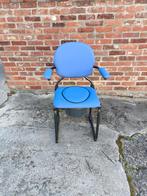 chaise percée pliable avec seau hygiénique larg.53cm., Enlèvement, Neuf