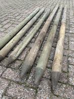 6 ronde geïmpregneerde tuinpalen, Tuin en Terras, Ophalen, Gebruikt, 180 tot 250 cm, Palen