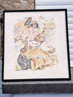 Lithographie femme avec les canard signe marsoveillon, Enlèvement ou Envoi