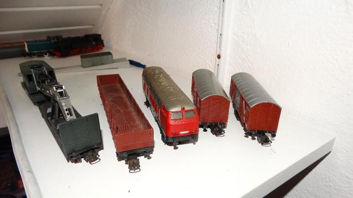 Train de marchandises Lima avec grue adv 6, Hobby & Loisirs créatifs, Trains miniatures | HO, Utilisé, Set de Trains, Lima, Analogique