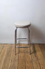 Hoge kruk - barkruk - Chroom en kunstleer - jaren 70, Verzamelen, Retro, Ophalen of Verzenden, Huis en Inrichting