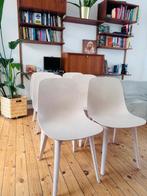 6 IKEA Odger stoelen, Ophalen, Kunststof, Wit, Zo goed als nieuw